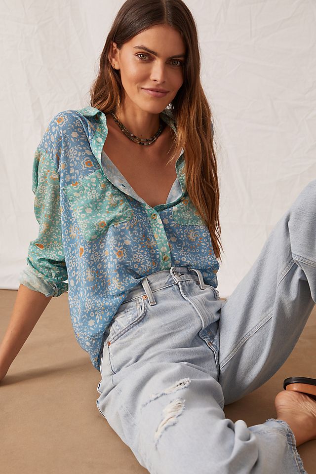 Pilcro The Romy Relaxed Buttondown | Anthropologie